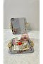Set of 6 Gold Snap Handles Steel Square Stainless Coffee Side Presentation Service Tray - 5
