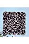 Leopard Patterned Beige Embroidered Digital Printed Cocktail Napkins