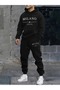 Unisex Hooded 2 Thread Winter Thick Basic Tracksuit Set