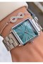 Ferruci Brand Silver Color Steel Cord Women's Wristwatch - Bracelet Gift - 5