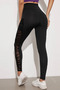 Tule Detailed High Waist Licra Stretch Sports Leggings - 4
