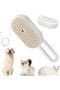Soft Silicone Steam Cat and Dog Washing Brush - Comb with Handle