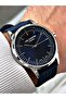 Custom Design Navy Blue Color Silicone Band Men's Wrist Watch 7715.399