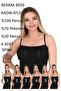 Tutku-Women's Thin Strap Undershirt 8050 Cherry Ecru Black Salmon White Gray Single Color