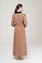 Epaulet Detailed Garnished Raglan Arm Lined Top Coat CAMEL 6548 - 8