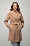 Double-Breasted Waist-Tied Coat Kamel 3058 - 5