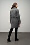 Double-Breasted Waist-Tied Coat Gray 3058 - 7