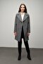 Double-Breasted Waist-Tied Coat Gray 3058 - 6