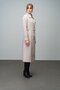 Yakada Zipper Detailed Belt Buckle Leather Trench Coat Stone 6609 - 7