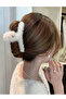 Cream Plush Peg Buckle (12 cm) - 2