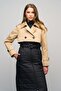 Quilted Combination Water-Repellent Trench Coat Kamel 6619 - 4