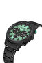Classic Metal Men's Watch Black Green Color Pl-0976E3X