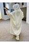 Unisex Wearable Blanket - Wellsoft Comfort Hooded Winter Blanket - Ecru - 3