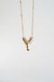 Women's 316 L Stainless Steel Balloon Letter Necklace Y - 3