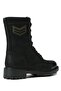 Waiter Boot Genuine Leather Black Washed Nubuck Outdoor Women's Boots - 4