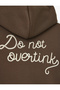 Back Printed Kangaroo Pocket Hooded Hooded Zippered Sweatshirt - 6