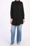 Bdx51007K Basic Hidden Placket Shirt Tunic - 2