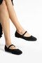 Stone Women's Ballet Shoes with Buckle - 3