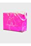 Pink Pvc Printed Beach Bag - 2