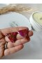 Burgundy Color Polymer Clay Earrings Glossy Special Design Steel Earrings Apparats - 6