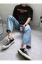 Unisex Stylish Comfortable Oversize Cotton Crew Neck T-Shirt with Special Design Code 35083 - 5