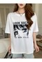 Unisex Stylish Comfortable Oversize Cotton Crew Neck T-Shirt with Special Design Code 20196 - 4