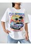 Unisex Stylish Comfortable Oversize Cotton Crew Neck T-Shirt with Special Design Code 35310 - 7