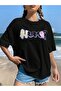 Cartoon and Graphic Design Oversize T-Shirt Cartoon/Letter Series Code172 - 4