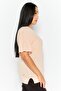 Women Sportswear Fit Textured Training T Shirt, Peach - 2