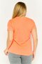Women Sportswear Fit Short Sleeve Training T-Shirts, Coral Red - 4