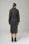 Low Sleeve Oversize Coat with Snap Snap Closure Sleeve Placket DARK GRAY 3933 - 7