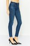 Women Skinny Fit Wash Stretchable Denim Jeans, Blue - 4