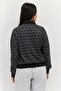 Women Relaxed Fit Long Sleeves Outdoor Track Jacket, Black - 3