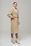 Low Sleeve Oversize Coat with Snap Snap Closure Sleeve Placket BEIGE 3933
