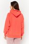 Women Sportswear Fit Long Sleeve Outdoor Sweatshirts, Coral Red - 4