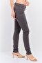 Women Skinny Fit Solid Pant , Dark Grey - 4