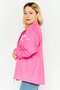 Women Sportswear Fit Brand Logo Running Jacket, Fuchsia - 3