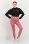 Women Relaxed Fit Long Sleeves Outdoor Classics Cropped Hoodie, Black - 4