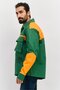 Men Two Tone Jacket Shirt, Green - 2