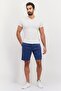 Men 9 Inseam Solid Chino Shorts, Navy - 4
