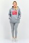 Women Sportswear Fit Long Sleeves Outdoor Sweatshirt, Grey - 4