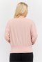 Women Sportswear Fit Long Sleeves Brand Logo Training Top, Peach - 3