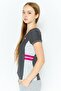 Women Sportswear Fit Short Sleeve Training Top, Grey - 4
