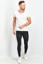 Men Tight Fit Brand Logo Training Leggings, Black - 4