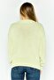 Women High Neck Textured Sweater, Lime Green - 2