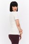 Women Sportswear Fit Short Sleeve Outdoor Top, Off White - 2