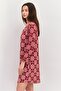 Women Printed long Sleeves Short Pajama Dress, Multicolor - 3