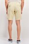 Men Solid Chino Shorts, Light Cream - 4