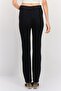 Women Regular Fit Knitted Straight Leg Pants, Black - 4