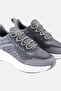 Men Brand Logo Lace Up Running Shoes, Light Grey - 3